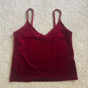 Forever 21 Velvet Crop Top